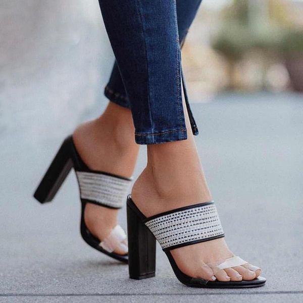 slippers summer women shoes high heels transparent strap open toe sandals black block heeled ladies slides zapatos mujer
slippers summer women shoes high heels transparent strap open toe sandals black block heeled ladies slides zapatos mujer