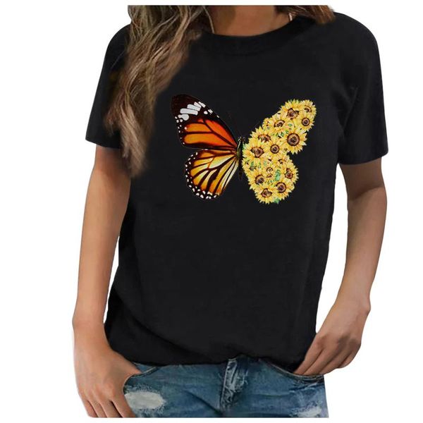 butterfly flowers printing t-shirts women summer clothes for woman graphic round neck camisetas mujer #t1g women's t-shirt, White
butterfly flowers printing t-shirts women summer clothes for woman graphic round neck camisetas mujer #t1g women's t-shirt, White