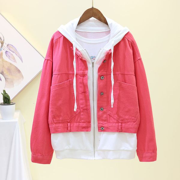 women's jackets korean loose hooded casual denim women autumn fashion splice zipper ladies jeans student basic outerwear t6vl, Black;brown
women's jackets korean loose hooded casual denim women autumn fashion splice zipper ladies jeans student basic outerwear t6vl, Black;brown