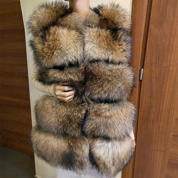 women's fur & faux real raccoon vest women waistcoat 2021 autumn winter fashion gilet fast, Black
women's fur & faux real raccoon vest women waistcoat 2021 autumn winter fashion gilet fast, Black