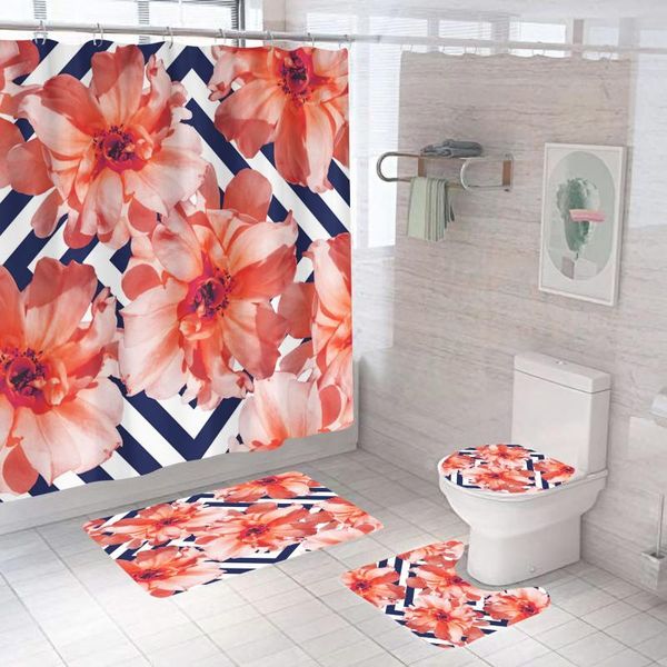 shower curtains ins stripe flower curtain with non slip rug mat bathroom waterproof polyester hooks gift
shower curtains ins stripe flower curtain with non slip rug mat bathroom waterproof polyester hooks gift