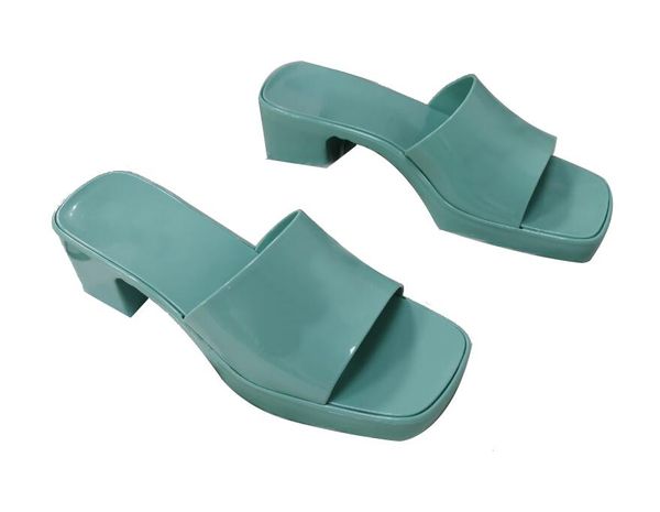 sandals fashion jelly platform slides women shoes summer square open toe block heels mules outdoor beach dress candy color lady, Black
sandals fashion jelly platform slides women shoes summer square open toe block heels mules outdoor beach dress candy color lady, Black