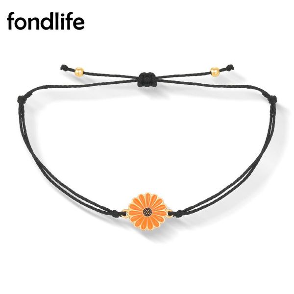 charm bracelets bohemian sunflower zinc alloy daisy bracelet women waxed string pink black green cord adjustable simple jewelry present, Golden;silver
charm bracelets bohemian sunflower zinc alloy daisy bracelet women waxed string pink black green cord adjustable simple jewelry present, Golden;silver