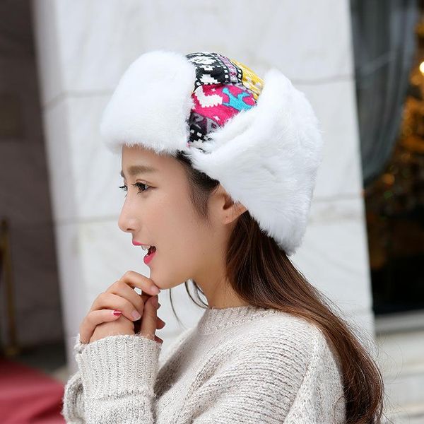 berets christmas deer bomber hat for women men outdoor with faux fur russian snowflower trapper earflap snow cap, Blue;gray
berets christmas deer bomber hat for women men outdoor with faux fur russian snowflower trapper earflap snow cap, Blue;gray