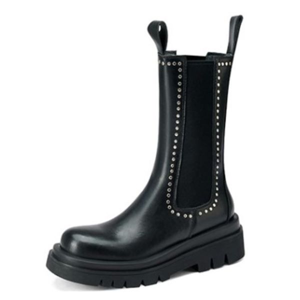 women mid calf boots real leather mixed color winter woman shoes fashion cool boot daily ladies footwear size 34-41, Black
women mid calf boots real leather mixed color winter woman shoes fashion cool boot daily ladies footwear size 34-41, Black