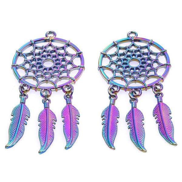 charms rainbow color alloy dream catcher connector handmade women necklaces bracelet jewelry making accessories, Bronze;silver
charms rainbow color alloy dream catcher connector handmade women necklaces bracelet jewelry making accessories, Bronze;silver