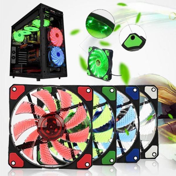 120mm 15 led ultra silent computer pc case cooling fan cpu cooler 12v with rubber quiet molex connector 3/4pin plug fans lappads
120mm 15 led ultra silent computer pc case cooling fan cpu cooler 12v with rubber quiet molex connector 3/4pin plug fans lappads