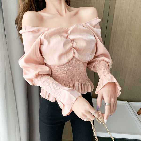 women's knits & tees kawaii sleeve ladies chest pleated design elastic waist ruffle blouse peplum crop women 8pn8, White
women's knits & tees kawaii sleeve ladies chest pleated design elastic waist ruffle blouse peplum crop women 8pn8, White