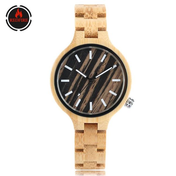 wristwatches redfire creative wooden women's watch quartz wood band folding clasp simple round display dial womens watches reloj, Slivery;brown
wristwatches redfire creative wooden women's watch quartz wood band folding clasp simple round display dial womens watches reloj, Slivery;brown