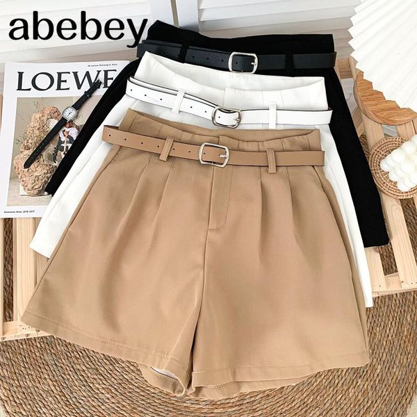 women's shorts fashion versatile solid color high waist pleated casual wide leg a-line suit 2021 summer women, White;black
women's shorts fashion versatile solid color high waist pleated casual wide leg a-line suit 2021 summer women, White;black