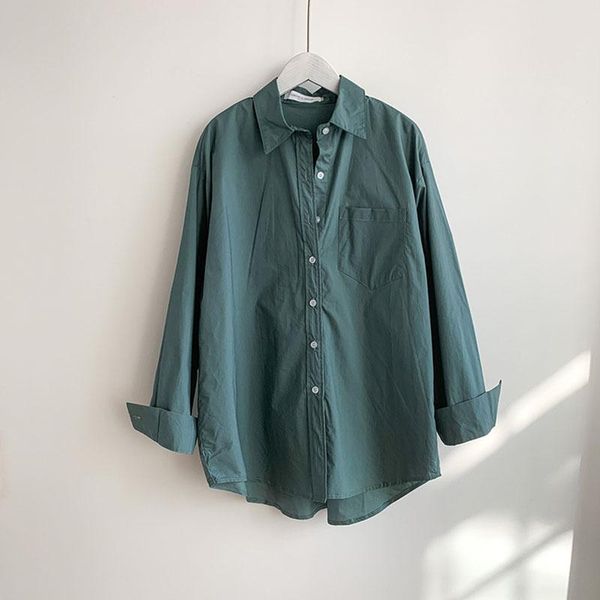 women's blouses & shirts candy colors casual white shirt sping summer 2021 blue green loose long sleeve office lady blouse femme
women's blouses & shirts candy colors casual white shirt sping summer 2021 blue green loose long sleeve office lady blouse femme