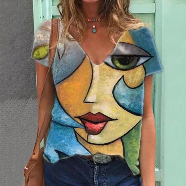 women's t-shirt casual woman tshirts cartoon print v-neck short sleeve tshirt women pullover streetwear femme t-shirts mujer camise, White
women's t-shirt casual woman tshirts cartoon print v-neck short sleeve tshirt women pullover streetwear femme t-shirts mujer camise, White