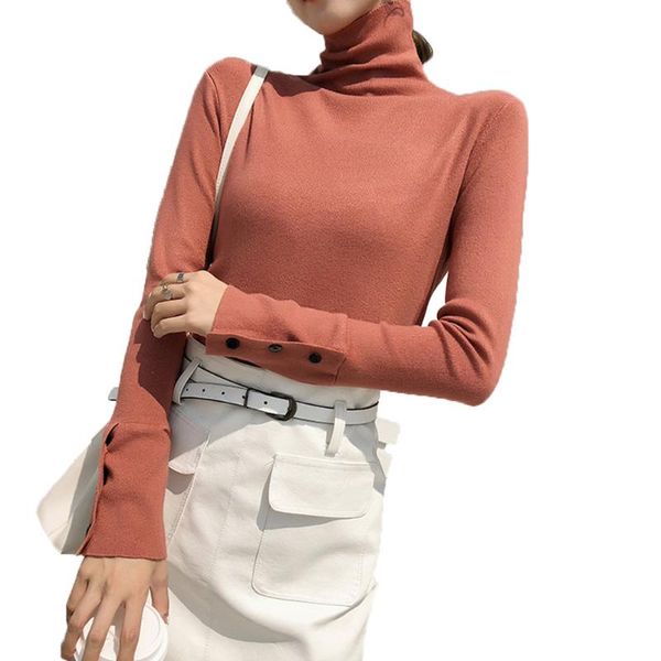 women's sweaters women long sleeve ladies fashion sweater autumn winter all blouse turtle neck three button solid knit #0312, White;black
women's sweaters women long sleeve ladies fashion sweater autumn winter all blouse turtle neck three button solid knit #0312, White;black