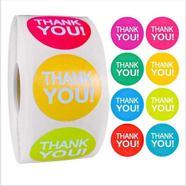 gift wrap 1 inch round thank you label sticker 500pcs/roll color envelope seal tag party package decoration
gift wrap 1 inch round thank you label sticker 500pcs/roll color envelope seal tag party package decoration