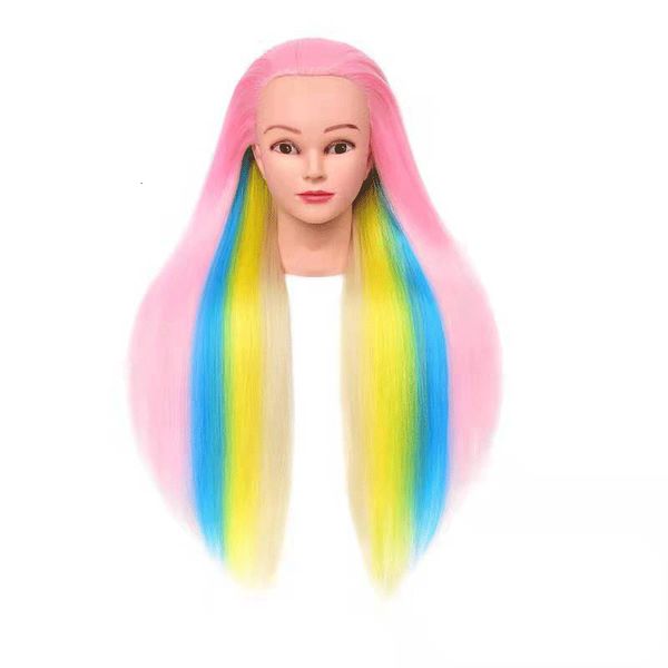 doll rainbow braid wig hair make up four color practice wash cut blow teaching use of fake head, Black
doll rainbow braid wig hair make up four color practice wash cut blow teaching use of fake head, Black