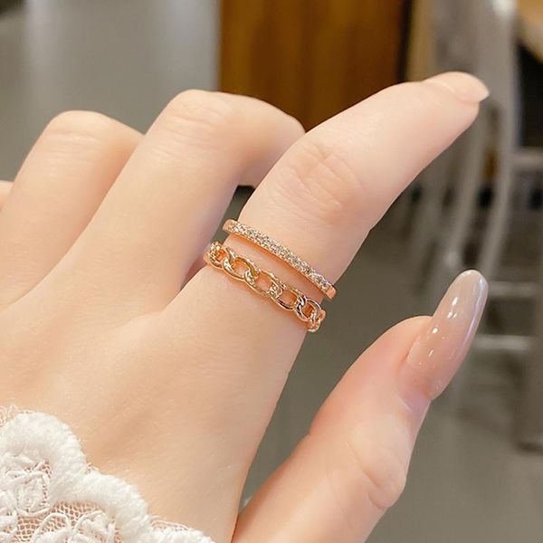 wedding rings 2021 gothic style double-layer chain open for women design temperament adjustable ring jewelry party gift, Slivery;golden
wedding rings 2021 gothic style double-layer chain open for women design temperament adjustable ring jewelry party gift, Slivery;golden