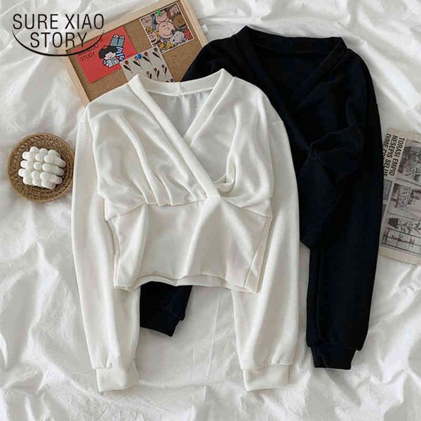 autumn winter loose weatshirts v-neck casual short women long sleeve vintage pullover sweatshirt jacket 11770 210415, Black
autumn winter loose weatshirts v-neck casual short women long sleeve vintage pullover sweatshirt jacket 11770 210415, Black