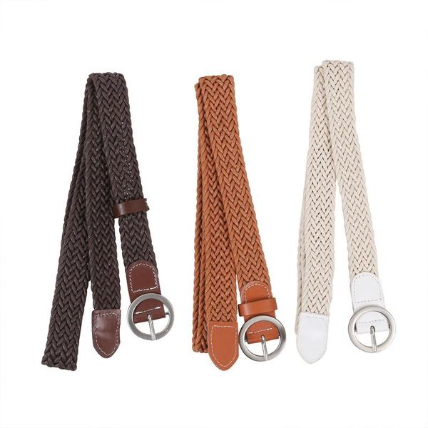 belts fahion ladies round buckle belt for women wax rope woven simple jeans decorative casual tiny female strap waistband, Black;brown
belts fahion ladies round buckle belt for women wax rope woven simple jeans decorative casual tiny female strap waistband, Black;brown