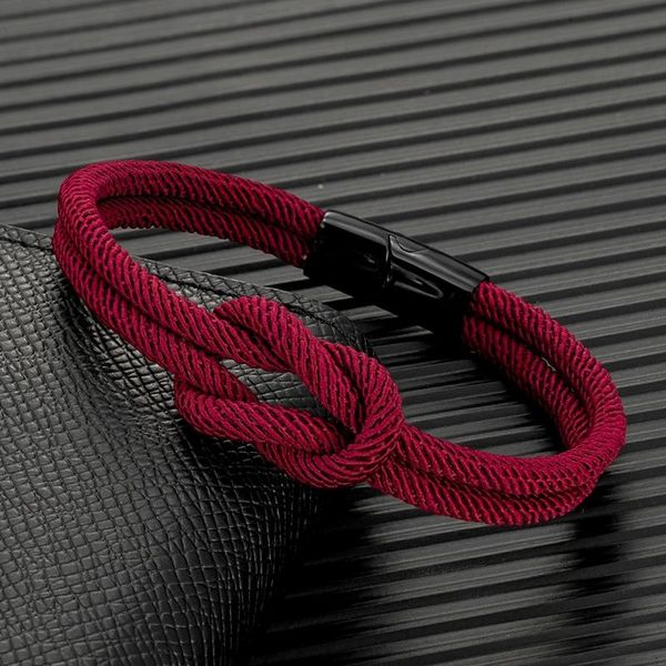 charm bracelets men double-layer knotted rope bracelet for women black stainless steel silder magnet buckle infinity couple jewelry, Golden;silver
charm bracelets men double-layer knotted rope bracelet for women black stainless steel silder magnet buckle infinity couple jewelry, Golden;silver