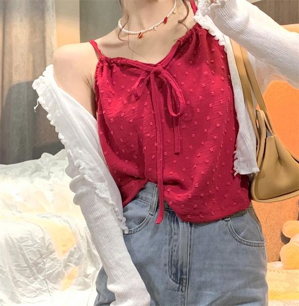 women's tanks & camis color vest korean sweet foreign style age reducing suspender single thin top, White
women's tanks & camis color vest korean sweet foreign style age reducing suspender single thin top, White