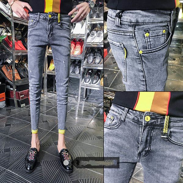 men's jeans wholesale streetwear casual slim jeans hombre stretch ny men cowboy denim students ankle length grey pencil pants zz7e, Blue
men's jeans wholesale streetwear casual slim jeans hombre stretch ny men cowboy denim students ankle length grey pencil pants zz7e, Blue