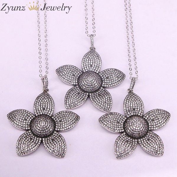 pendant necklaces 5pcs, antique silver color flower shining cz jewelry necklace for women party
pendant necklaces 5pcs, antique silver color flower shining cz jewelry necklace for women party