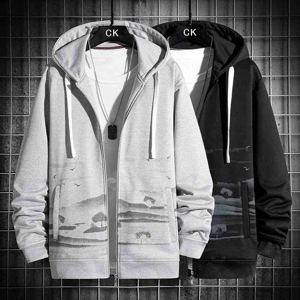 new style collarless zipper hooded cardigan in autumn and winter men's fashion brand leisure solid color coat, Black
new style collarless zipper hooded cardigan in autumn and winter men's fashion brand leisure solid color coat, Black