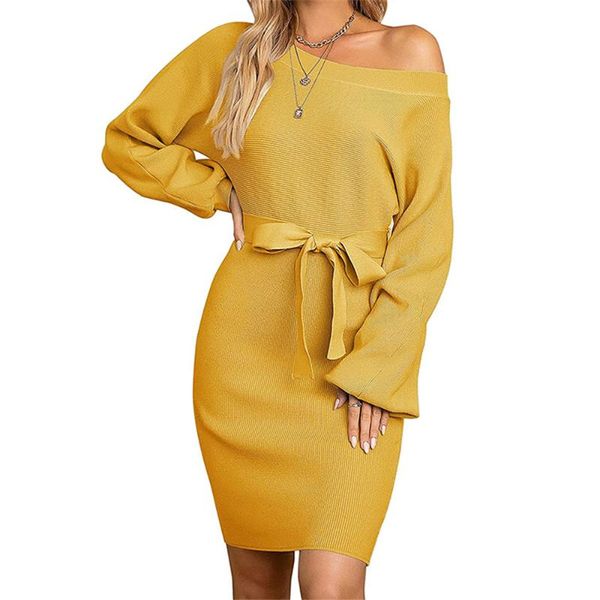 casual dresses 2021 douhoow autumn winter women knitted dress solid color long-sleeved package hip bowknot tie slim fit bodycon, Black;gray
casual dresses 2021 douhoow autumn winter women knitted dress solid color long-sleeved package hip bowknot tie slim fit bodycon, Black;gray