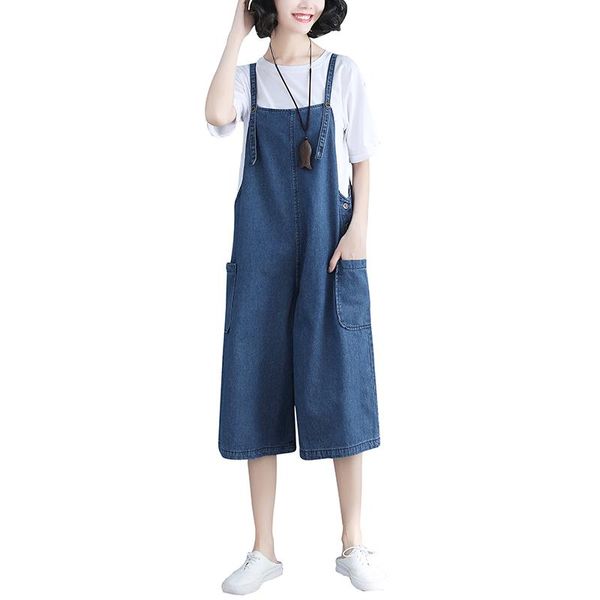 women's jeans hip : 114cm -126cm women wide leg denim 7 pants 2021 summer korean loose large size overalls jumpsuit, Blue
women's jeans hip : 114cm -126cm women wide leg denim 7 pants 2021 summer korean loose large size overalls jumpsuit, Blue
