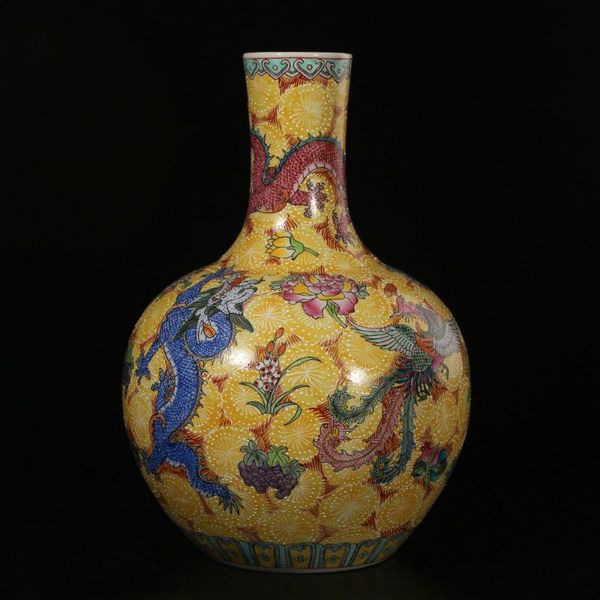 vases jingdezhen vase ceramic antique enamel pastel dragon and phoenix classical hand-painted ornaments large big floor
vases jingdezhen vase ceramic antique enamel pastel dragon and phoenix classical hand-painted ornaments large big floor