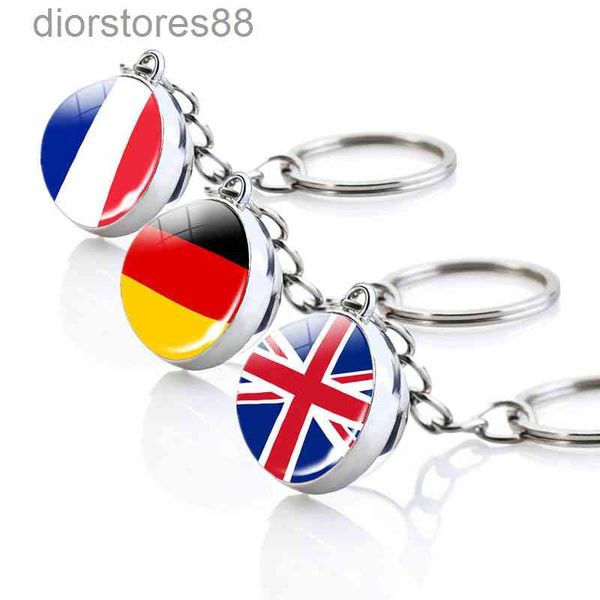 key chain british flag metal glass ball pendant france germany spain russia, Silver
key chain british flag metal glass ball pendant france germany spain russia, Silver
