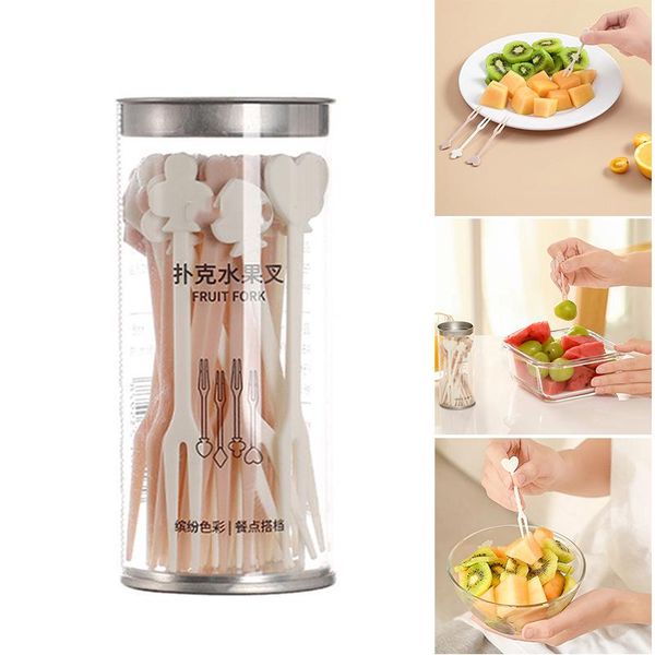 forks 36pcs reusable fruit snack fork dessert picks plastic cake cocktail for home and catering party
forks 36pcs reusable fruit snack fork dessert picks plastic cake cocktail for home and catering party