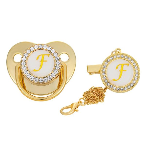 pacifiers# 26 letter baby pacifier bpa initial english letters name silicone infant nipple born dummy soother with clips gold
pacifiers# 26 letter baby pacifier bpa initial english letters name silicone infant nipple born dummy soother with clips gold