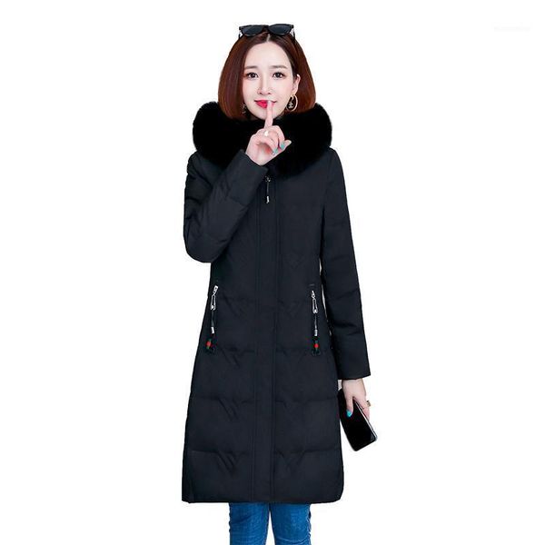 women's down & parkas fashion large size 3xl women's jacket long 2021 winter coat women fur collar hooded jackets female outerwear, Black
women's down & parkas fashion large size 3xl women's jacket long 2021 winter coat women fur collar hooded jackets female outerwear, Black