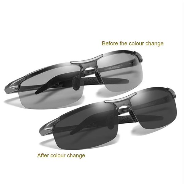 sunglasses 2021 aluminum rimless pochromic men polarized day night driving glasses chameleon anti-glare gafas de sol hombre, White;black
sunglasses 2021 aluminum rimless pochromic men polarized day night driving glasses chameleon anti-glare gafas de sol hombre, White;black