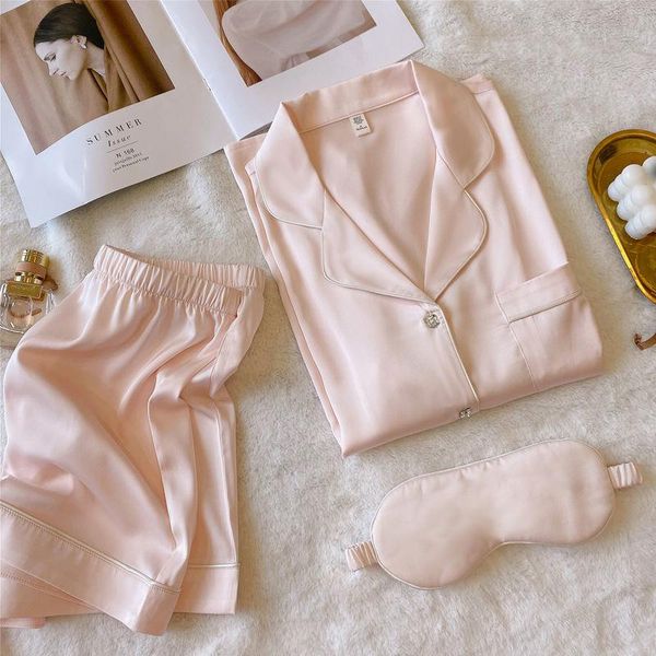 women's sleepwear pajamas women 2021 summer satin buttons fashionable, comfortable, breathable and comfortable short-sleeved home two-p, Black;red
women's sleepwear pajamas women 2021 summer satin buttons fashionable, comfortable, breathable and comfortable short-sleeved home two-p, Black;red