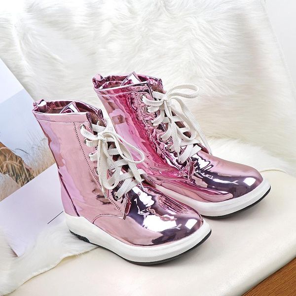 boots lvabc silver gold women ankle round toe chunky high heel mirror metallic thick pumps female girl snow 39cn, Black
boots lvabc silver gold women ankle round toe chunky high heel mirror metallic thick pumps female girl snow 39cn, Black