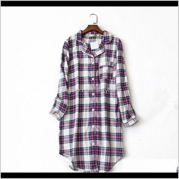 sleepwear womens underwear apparel drop delivery 2021 arrical women brief simple nightgowns purple color plaid shirt collar spring sleep dre, Black;red
sleepwear womens underwear apparel drop delivery 2021 arrical women brief simple nightgowns purple color plaid shirt collar spring sleep dre, Black;red