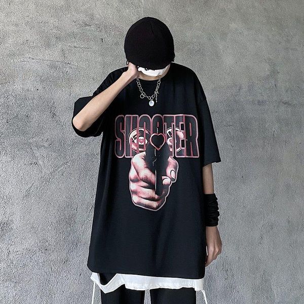 men's t-shirts 2021 summer hip-hop street letter printed with european and american loose-fitting short-sleeved, White;black
men's t-shirts 2021 summer hip-hop street letter printed with european and american loose-fitting short-sleeved, White;black