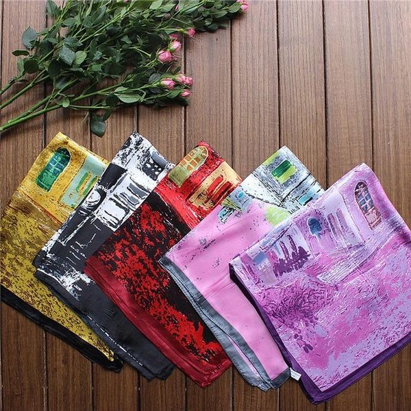scarves matagorda silk scarf oil painting architecture pattern woman 60cm small hanky neckerchief work clothes suit accessory, Blue;gray
scarves matagorda silk scarf oil painting architecture pattern woman 60cm small hanky neckerchief work clothes suit accessory, Blue;gray