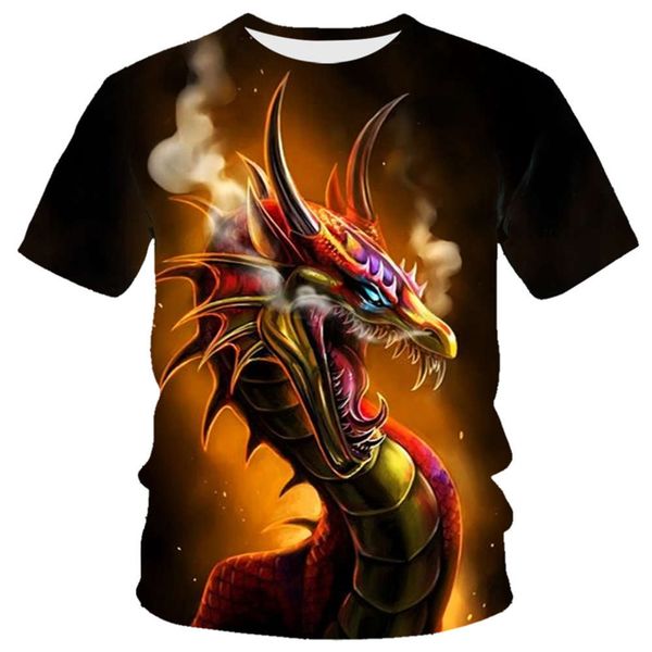 2021 summer dragon series 3d digital printing men's round neck short sleeve t-shirt, White;black
2021 summer dragon series 3d digital printing men's round neck short sleeve t-shirt, White;black