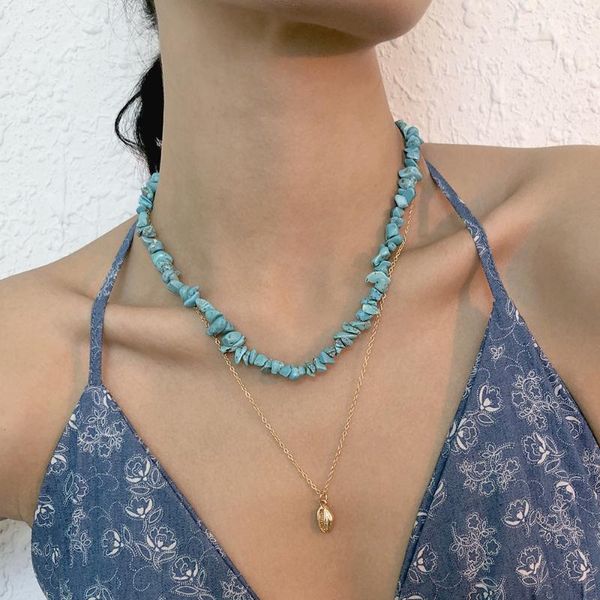 chokers european shell beads necklace for women ethnic turquoise jewelry fashion charms pendant vintage clavicle chain, Golden;silver
chokers european shell beads necklace for women ethnic turquoise jewelry fashion charms pendant vintage clavicle chain, Golden;silver