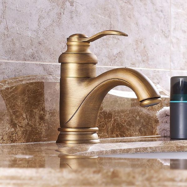 bathroom sink faucets single handle deck mounted and cold antique brass water mixer tap basin faucet
bathroom sink faucets single handle deck mounted and cold antique brass water mixer tap basin faucet