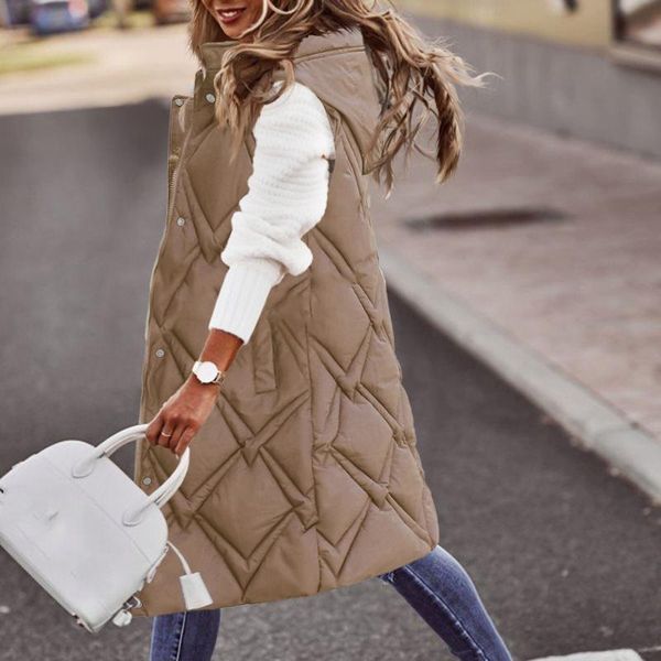women's vests 2022 long winter coat vest hooded sleeveless thick warm down pockets quilted female jacket outdoor #40, Black;white
women's vests 2022 long winter coat vest hooded sleeveless thick warm down pockets quilted female jacket outdoor #40, Black;white