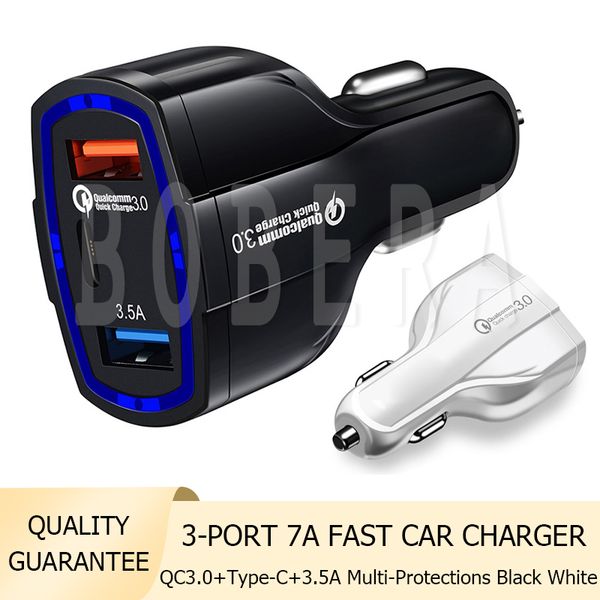 qc3.0 type-c usb car charger 3.5a fast charging 3 ports mini quick chargers 35w 7a adapter without package
qc3.0 type-c usb car charger 3.5a fast charging 3 ports mini quick chargers 35w 7a adapter without package