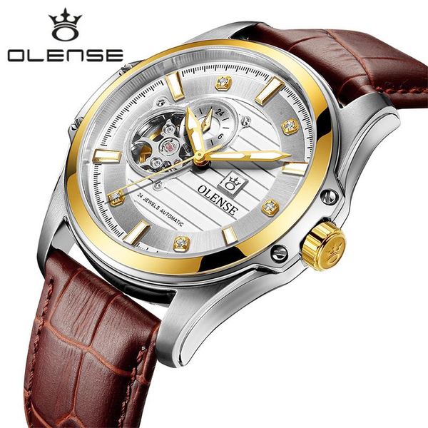 wristwatches mechanical watch men tourbillon automatic wristwatch mens waterproof leather military watches for reloj hombre, Slivery;brown
wristwatches mechanical watch men tourbillon automatic wristwatch mens waterproof leather military watches for reloj hombre, Slivery;brown