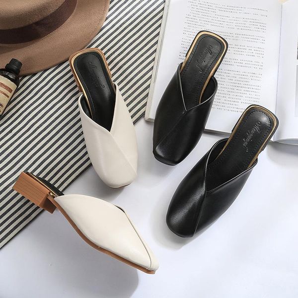 slippers genuine leather mule women casual square toe patchwork low heels slides zapatos de mujer slip on loafers big size, Black
slippers genuine leather mule women casual square toe patchwork low heels slides zapatos de mujer slip on loafers big size, Black