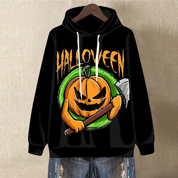 2021 women s sports hoodie halloween pumpkin shovel pattern long sleeve sweatshirt multicolor polyester print pullover, Black
2021 women s sports hoodie halloween pumpkin shovel pattern long sleeve sweatshirt multicolor polyester print pullover, Black