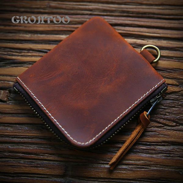 genuine leather men's wallet multi-functional purse short zipper money clip layer cowhide for men wallets, Red;black
genuine leather men's wallet multi-functional purse short zipper money clip layer cowhide for men wallets, Red;black