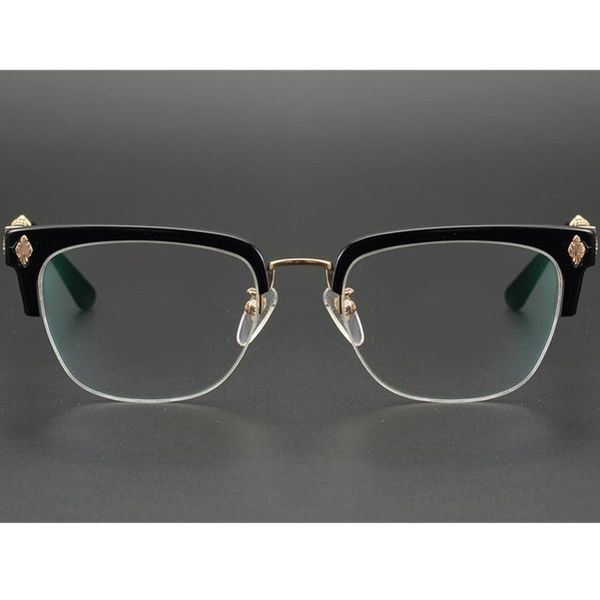 fashion sunglasses frames luxury retro-vintage punk glasses frame imported plank met arro eyebrow halfrim 60-20-160 for prescription, Black
fashion sunglasses frames luxury retro-vintage punk glasses frame imported plank met arro eyebrow halfrim 60-20-160 for prescription, Black
